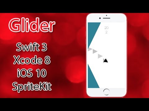 Glider Game Template (Swift, iOS, SpriteKit) For Sale