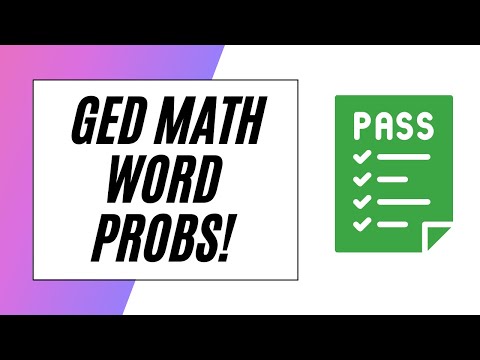 Common GED Math Word Problems!