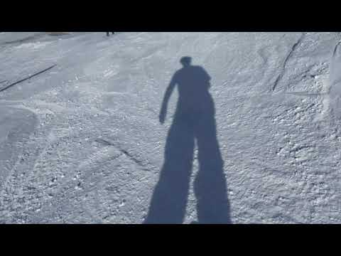 Saddle bowl short ski run Mammoth Mountain 11/11/17