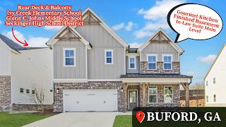 Living In Buford, GA | Finished Basement | Model Home Tour | Riverside Plan | Atlanta New Homes