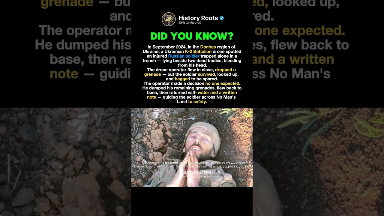 Ukrainian Drone Saved Russian Soldier #history #facts