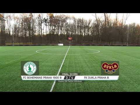 ZÁZNAM | Bohemians Praha 1905 B - FK Dukla Praha B