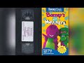 Barney S Best Manners 1992 1993 VHS Release Canadian Release Black VHS