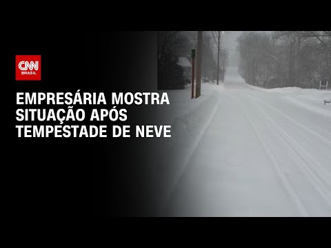 EUA: Empresária mostra situação após passagem de tempestade de neve perto de Boston | CNN BRASIL