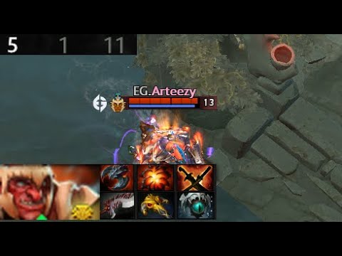 Arteezy - Troll Warlord | Evil Geniuses vs T1  (game 1) BO2 | The International 2021