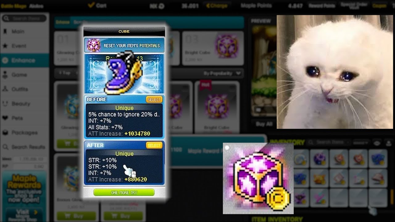 [MapleStory] I made the worst mistake. I bought NX