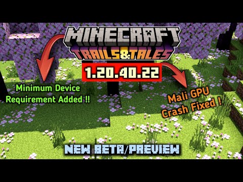 DarkBlock Gaming - Minecraft PE New Update | Mali GPU crash fixed and | Minecraft version 1.20.40.22 beta/preview