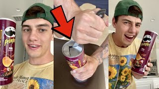 You won't believe this Pringles Trick!! 😱😍- #Shorts