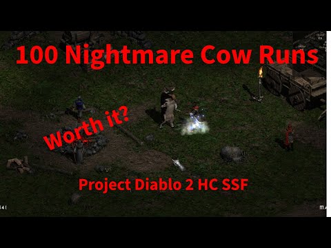 I Ran 100 Nightmare Cow Runs In Project Diablo 2 Hardcore SSF (S11) - Was It Worth It?