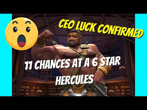 11 Chances at a 6 Star Hercules - Marvel Contest of Champions