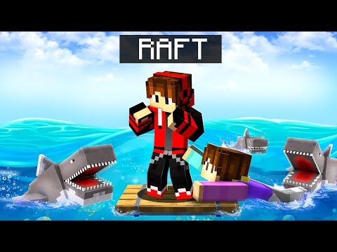 EpicDipic - I Got Stranded In The OCEAN | RAFT Survival #1