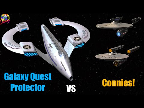 Galaxy Quest Protector VS Constitution Class & Connie Refit - Star Trek Ship Battles - Bridge Comman