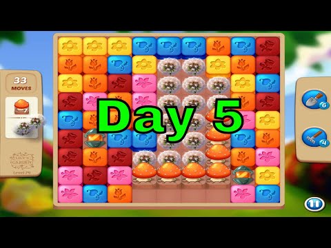Lily’s Garden: Design & Relax - Day 5 - Level 74 - No Boosters - FULL STORY - CaroGamesNL
