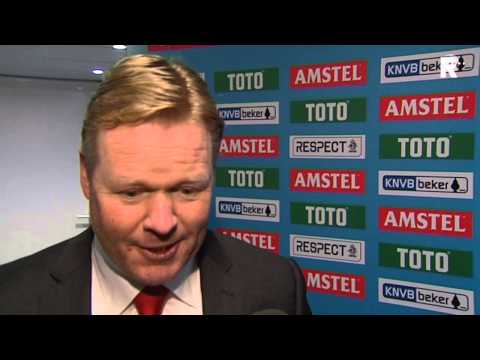 Ronald Koeman na afloop van de overwinning
