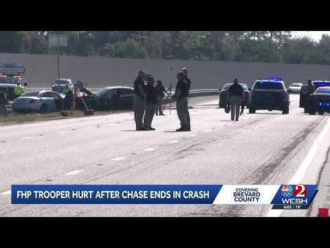 FHP trooper hurt after chase ends in crash