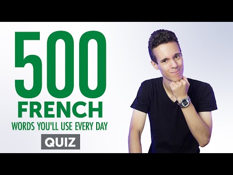 Quiz | 500 French Words You'll Use Every Day - Basic Vocabulary #90