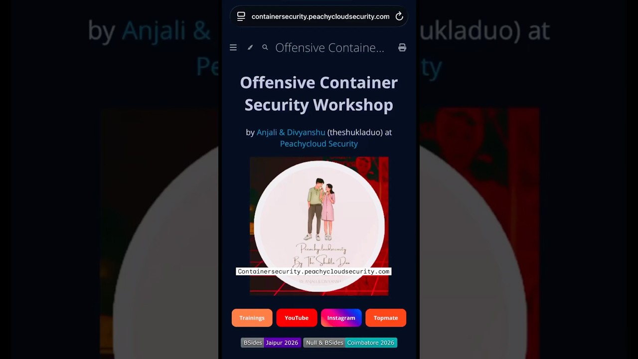 Free Offensive Container Security Workshop 2026