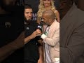 Hear from Makhachev & Volkanovski before their #UFC294 face off ? #shorts