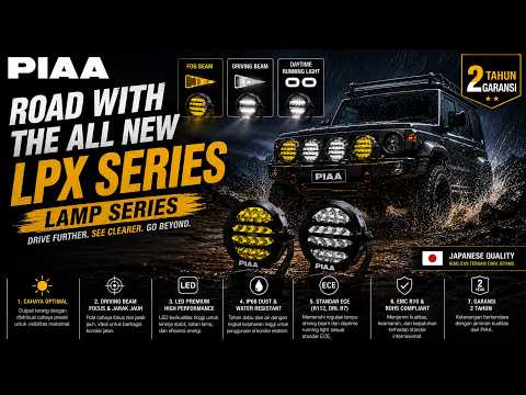 Road With The All New PIAA LPX Lamp Series - Lampu Offroad Overland