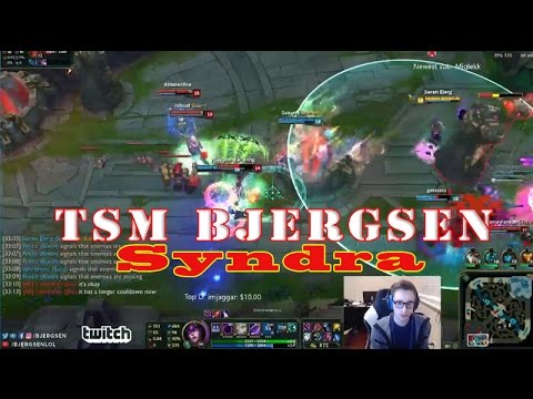 LOL Syndra AP mid vs Lux gameplay and guide - TSM Bjergsen