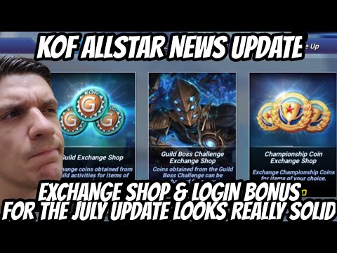 KoFAS News: Exchange Shop & Monthly Login Bonus Updates Look Really Solid - King of Fighters Allstar