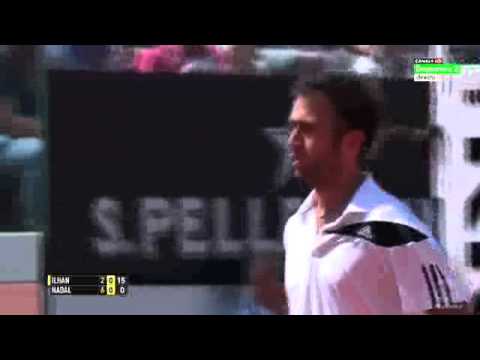 Marsel Ilhan - A Volley Winner against Rafael Nadal (ATP Rome Masters 2015)
