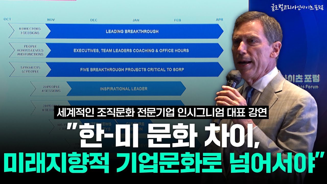 '문화의 차이를 넘어선 한국 기업의 해외진출 성공 전략' [로젠버그 인시그니엄 대표 강연-글로벌코리아인사이츠포럼]