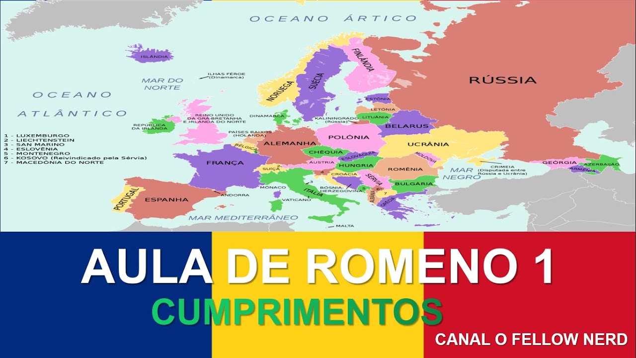 CURSO DE ROMENO - AULA 1/30 - Aprenda Romeno - Aprender Romeno - Roménia - Learn Romanian