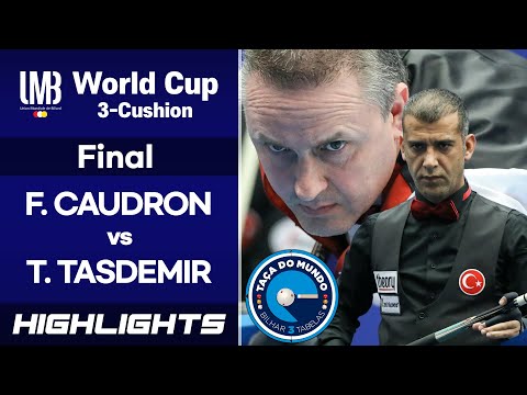[World Cup 3-Cushion Porto 2018] Final - Frédéric CAUDRON (BEL) vs Tayfun TASDEMIR (TUR).H/L