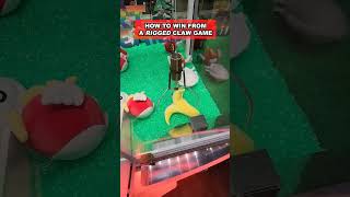How To Win from a RIGGED Claw Machine (Step by Step) #shorts