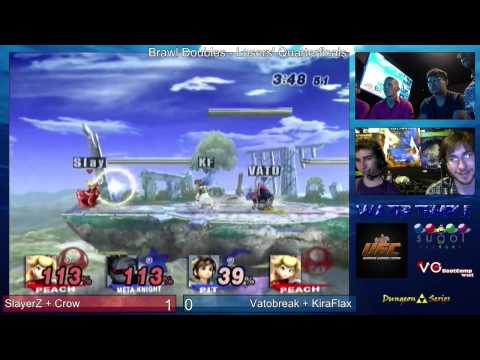 Brawl - Water Temple - Doubles - LQF - SlayerZ + Crow (Red) vs KiraFlax + Vatobreak (Blue)