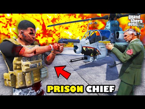 Franklin Prison Chief Arrest The Army General In GTA 5 | SHINCHAN and CHOP