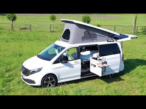 メルセデスの電気自動車EQVをベースにしたキャンピングカーが登場