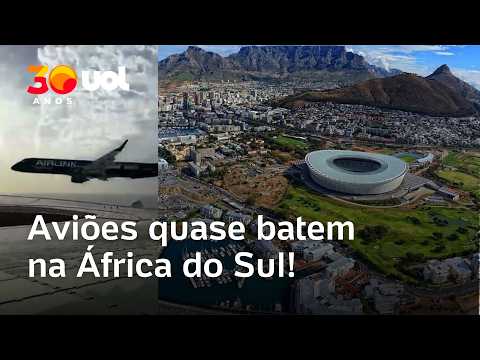 Jato da Embraer passa a poucos metros de estádio na África do Sul
