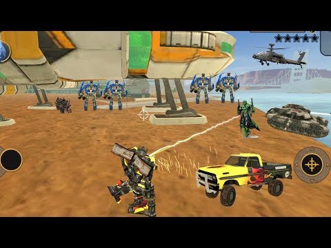 Vegas Crime Simulator(Transformer Fight Green Robot Car)Autobot Car Fight Transformers - Gameplay HD
