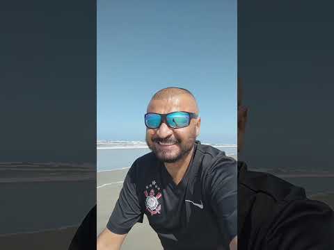 pedalando na praia de ilha comprida SP