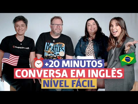 20 minutos de CONVERSAÇÃO FÁCIL em inglês | Falando sobre SÉRIES (100% em inglês - iniciante)