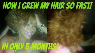 How I Grew My Natural Hair Fast In ONLY 5 Months Part 1