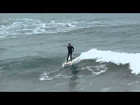 Pumping waves and longboarding at Lorne Beach