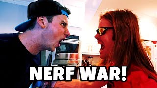 NERF WAR: MOST RIDICULOUS RED VS BLUE BATTLE 2V2 FIGHT EVER (Ft. Lord Draconical, Mike Rants, Trash)