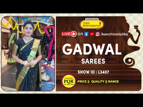 Gadwal Sarees Collection | WhatsApp Number 89 0001 0002 | Kancheepuram Varamahalakshmi Silks LIVE
