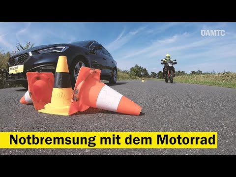 Motorcycle tips: Emergency braking | ÖAMTC driving technique