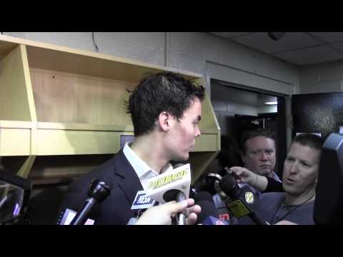 TUKKA RASK BRUINS GOALIE POSTGAME GAME FOUR