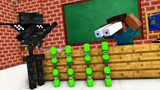 Monster School : BOTTLE FLIP Challenge - Minecraft