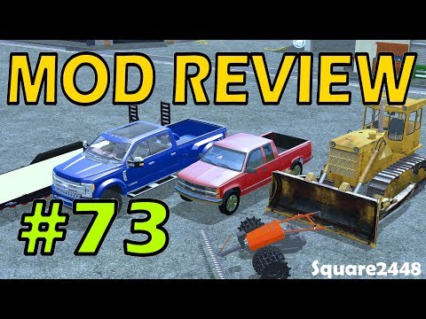 Farming Simulator 17 Mod Review #73 2017 Ford, Chevy, Dozer & Trailer