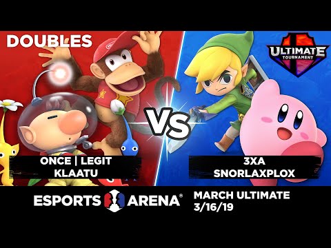 Legit + Klaatu vs. 3xA + Snorlaxplox - Doubles - March Ultimate Tournament
