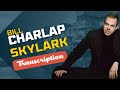 Bill Charlap solo piano on “Skylark” - transcription