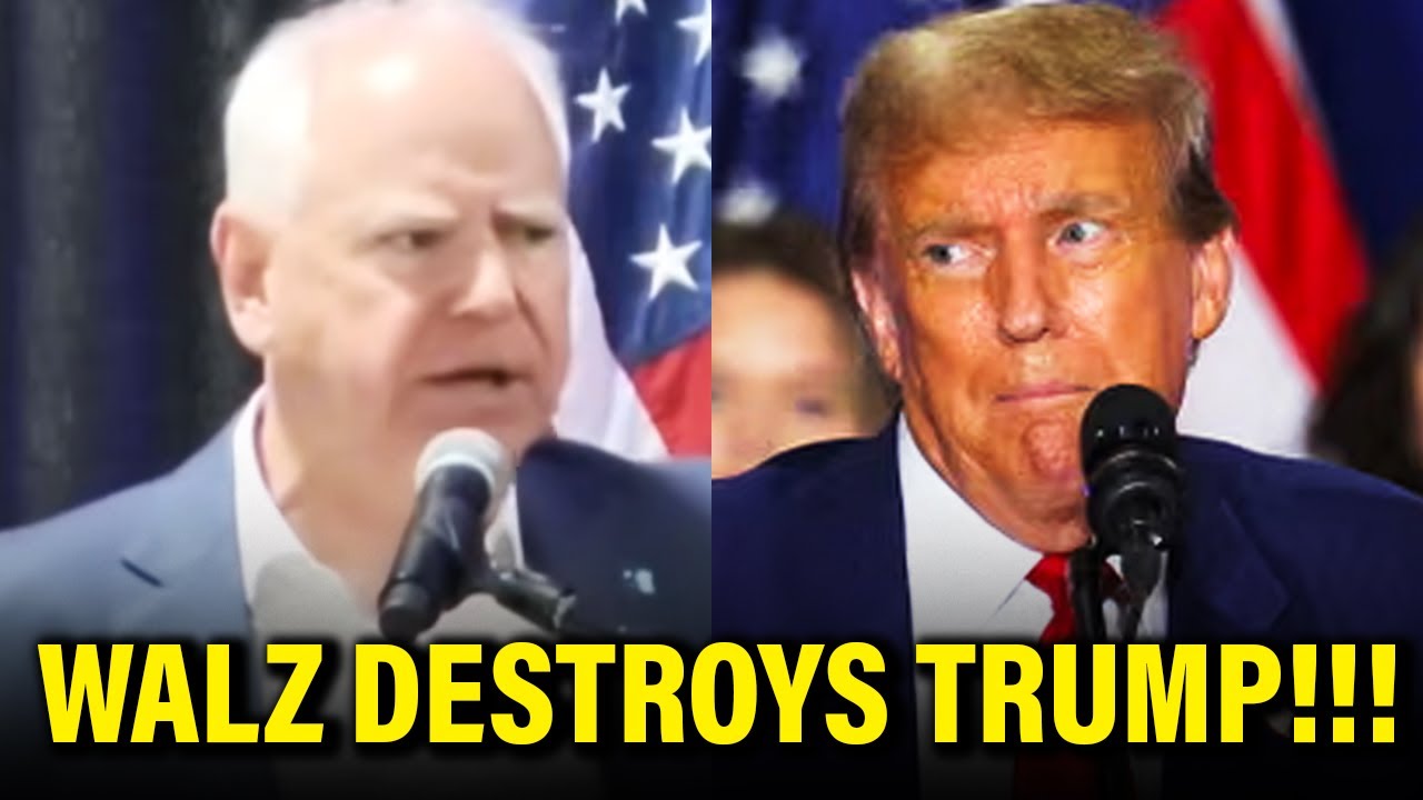 Gov Walz BRINGS THE HOUSE DOWN in MAJOR SPEECH