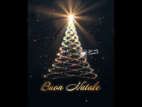 Buon Natale GIF e VIDEO con albero che si illumina e musiche