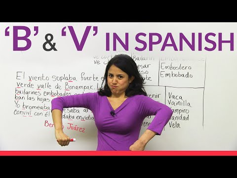 The letters B & V in Spanish Video